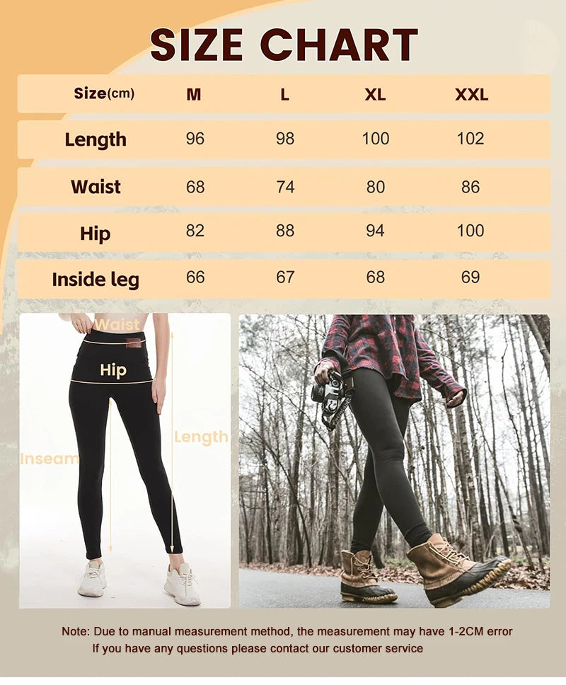 Fleece Lined Leggings Women,High-Waisted Shaping Fleece-Lined Leggings,Workout Winter Warm Soft Yoga Pants