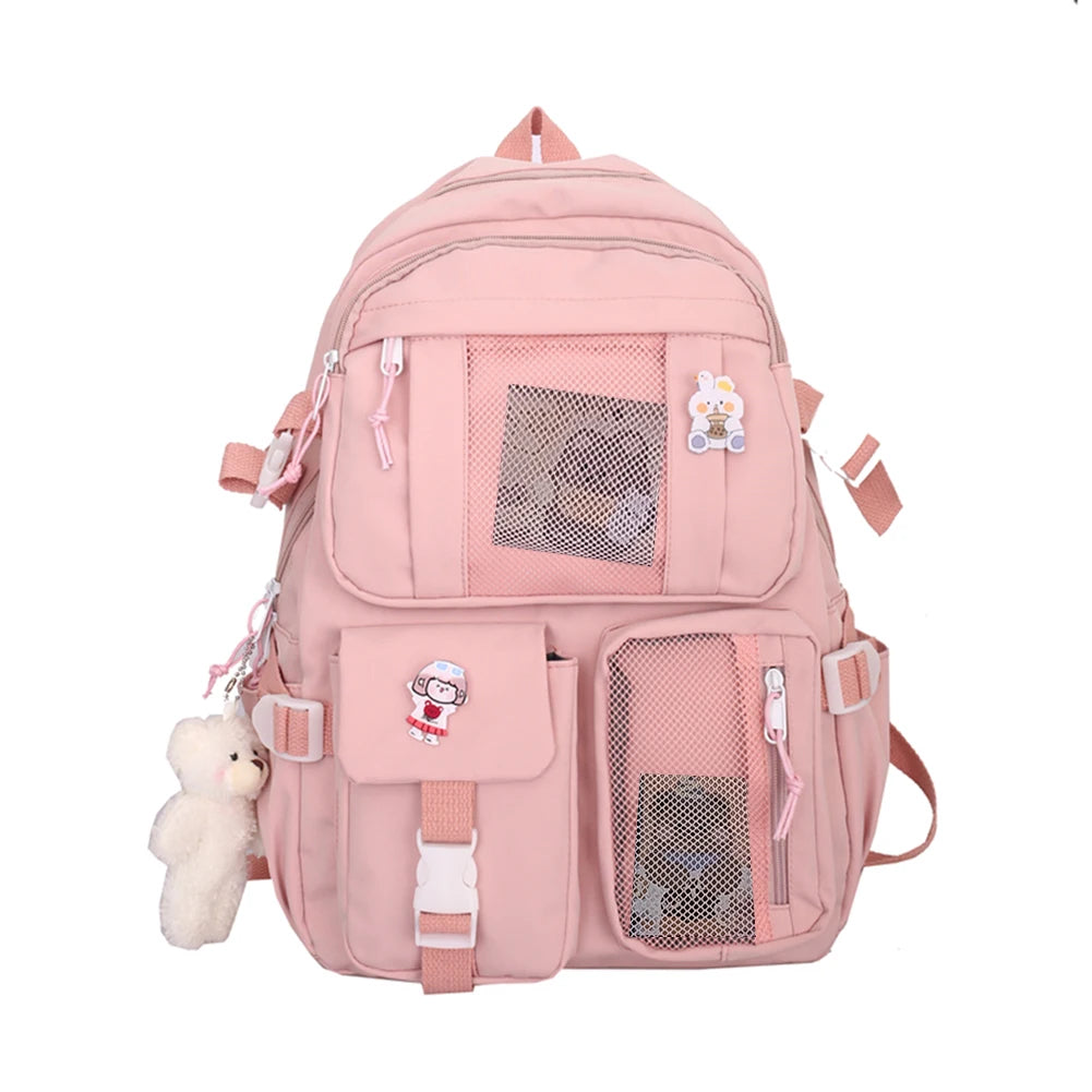 School Backpack Lightweight Rucksack Travel Daypack College Bookbag Large Capacity Student Bookbag with Multi Pockets for Gift