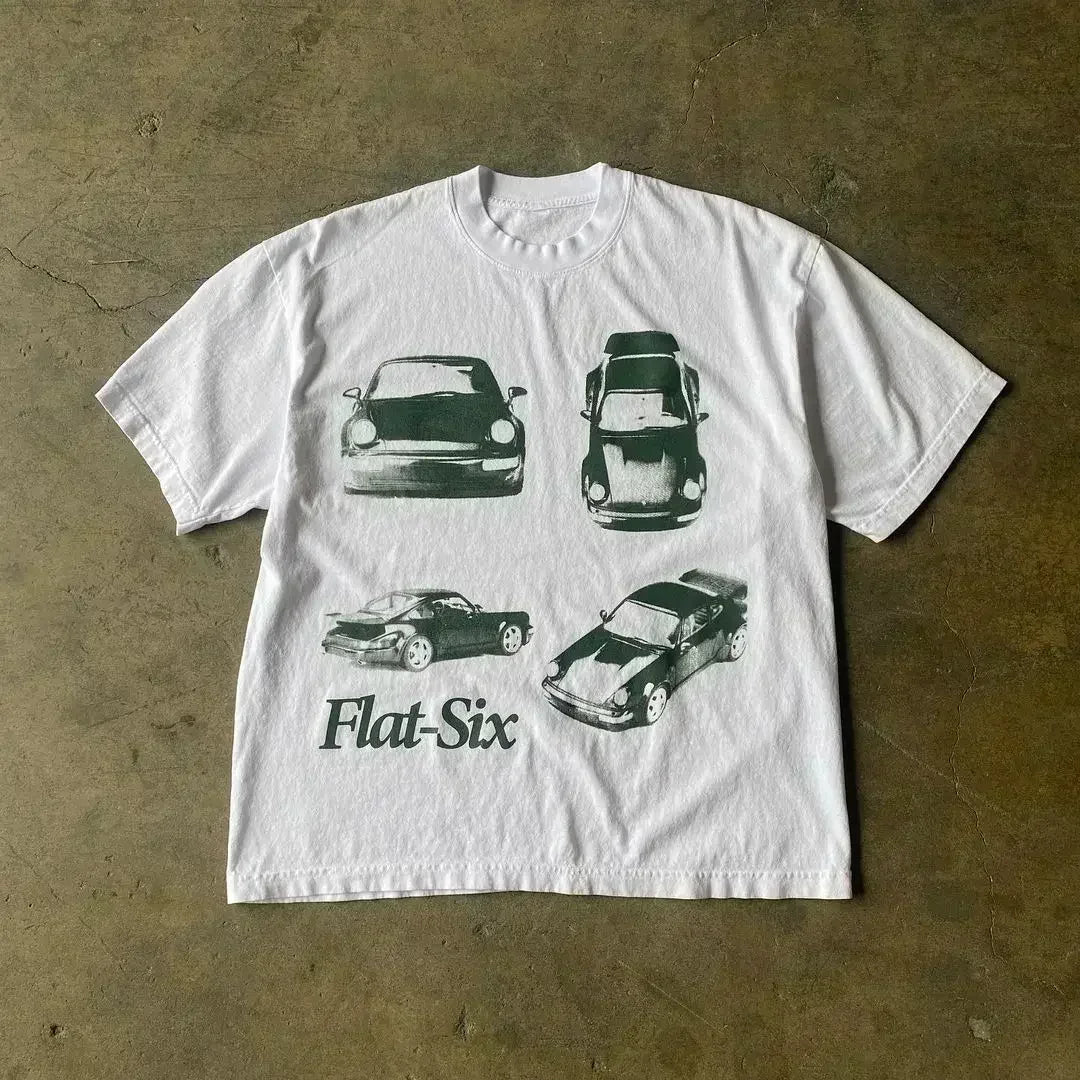 Men Women Fashion T-shirt Streetwear Gothic Harajuku Graphic T-shirts Retro Kawaii Printing Slim Women T-shirts Y2k Style 2000s