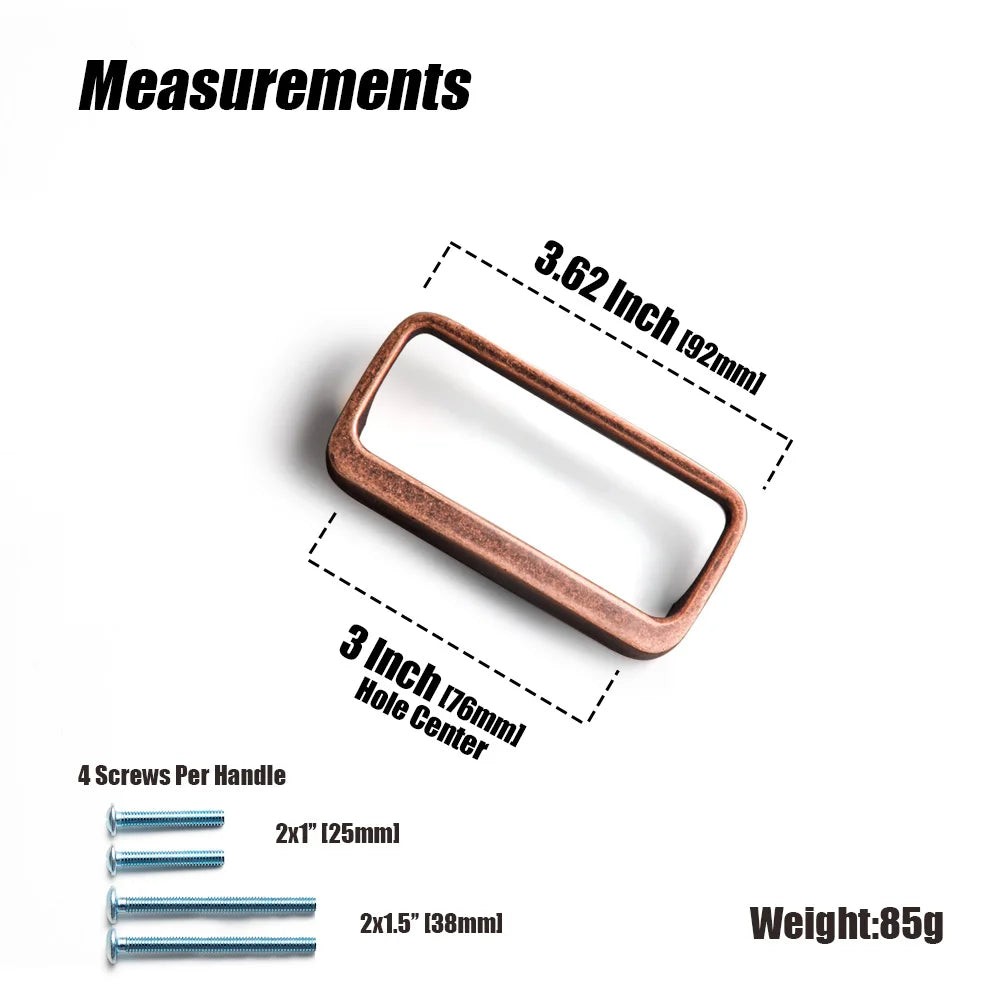 Goo-Ki Brushed Brass Cabinet Handle Antique Three-dimensional Finger Pulls Wardrobe Drawer Long Handle Nickel Drawer Pulls