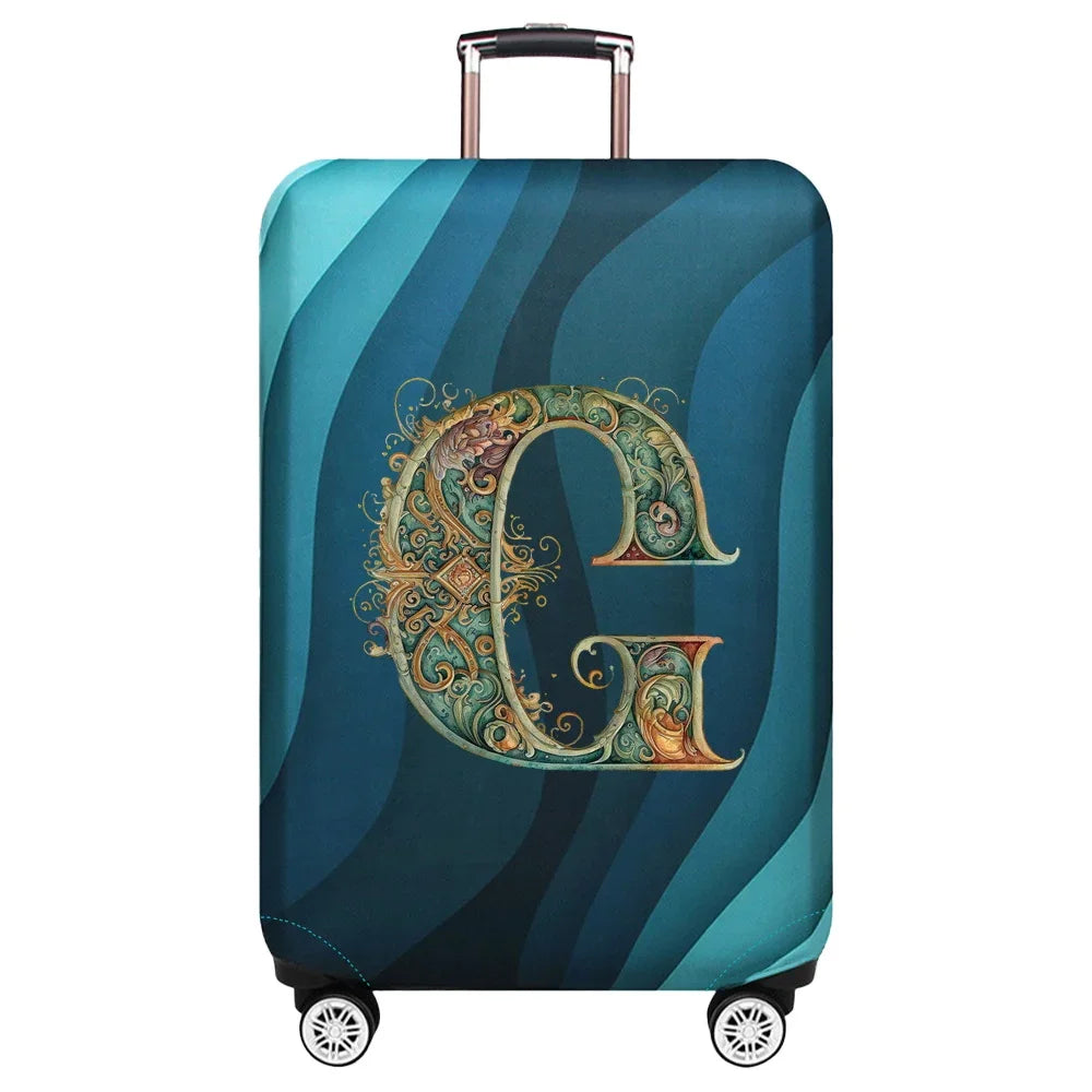 Luggage Covers 18-32inch Protector Travel Luggage Suitcase Protective Cover Stretch Dust Covers Print Graphic Letter Series