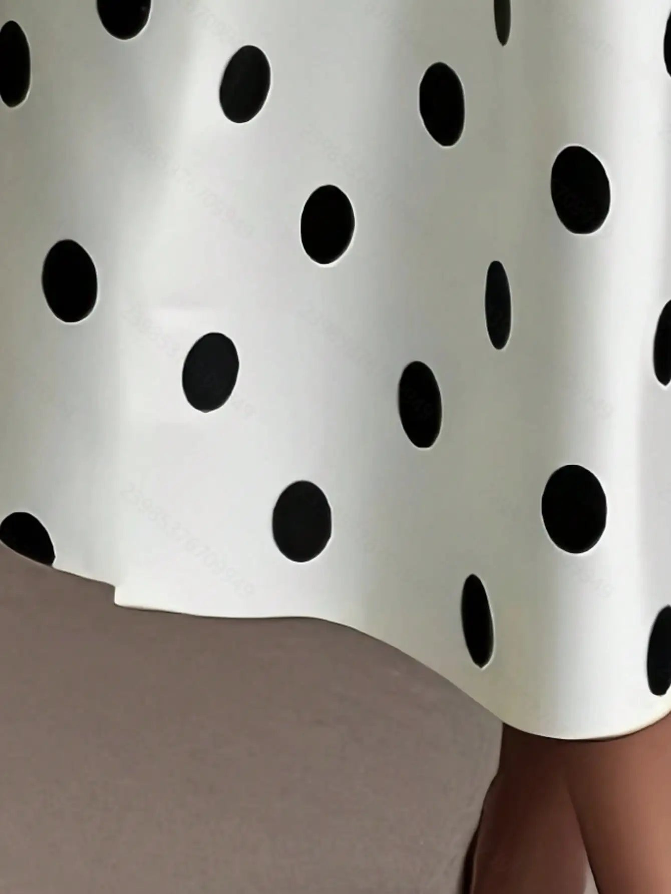 Women's V-Neck Sleeveless Polka Dot Wrap Dress with Waist Tie