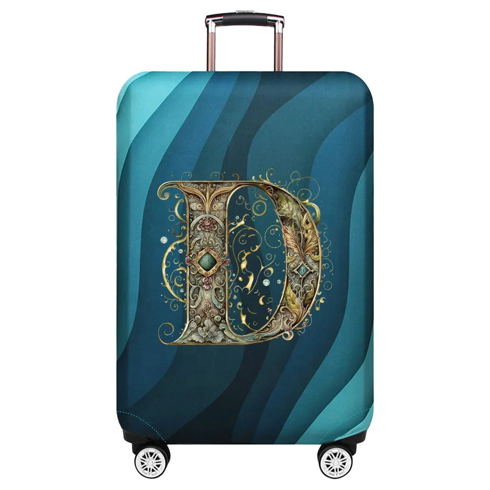 Luggage Covers 18-32inch Protector Travel Luggage Suitcase Protective Cover Stretch Dust Covers Print Graphic Letter Series