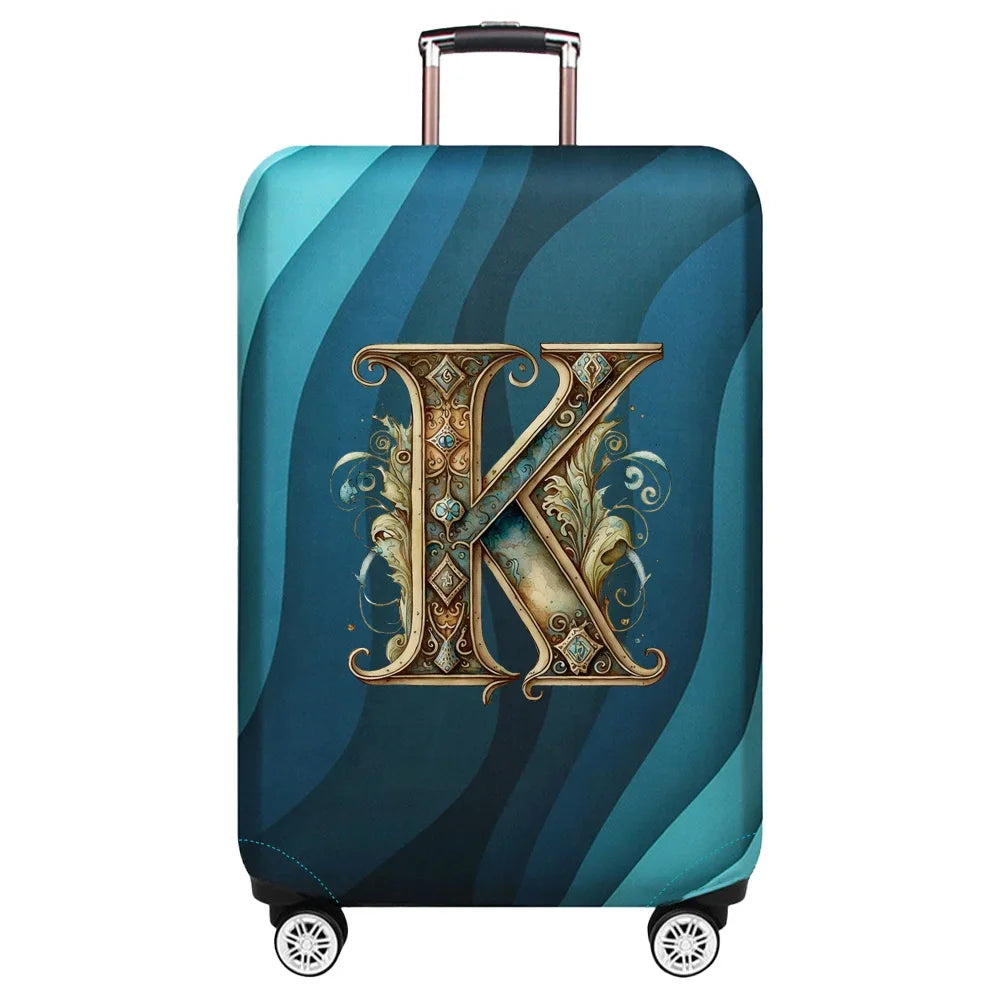 Luggage Covers 18-32inch Protector Travel Luggage Suitcase Protective Cover Stretch Dust Covers Print Graphic Letter Series
