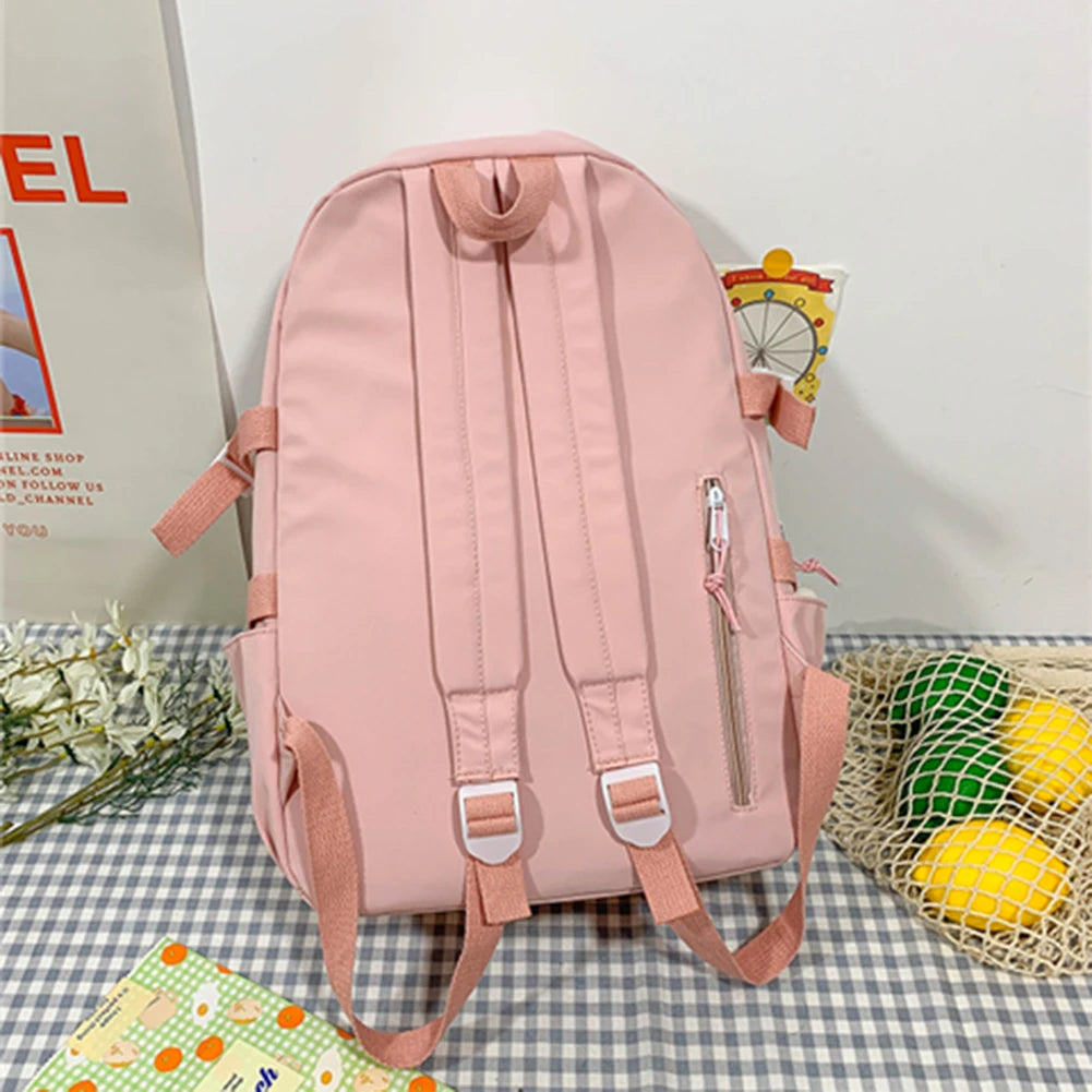 School Backpack Lightweight Rucksack Travel Daypack College Bookbag Large Capacity Student Bookbag with Multi Pockets for Gift