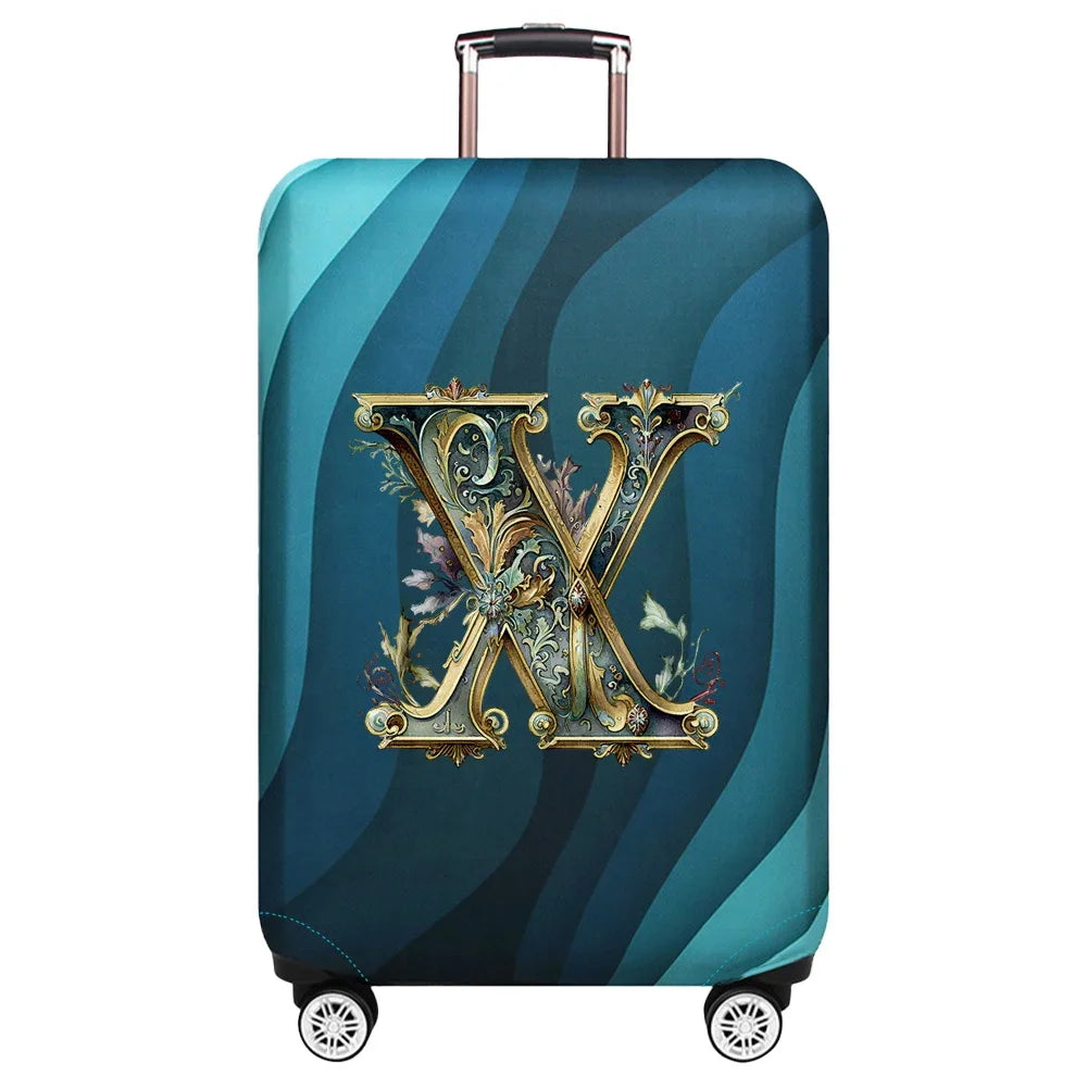 Luggage Covers 18-32inch Protector Travel Luggage Suitcase Protective Cover Stretch Dust Covers Print Graphic Letter Series