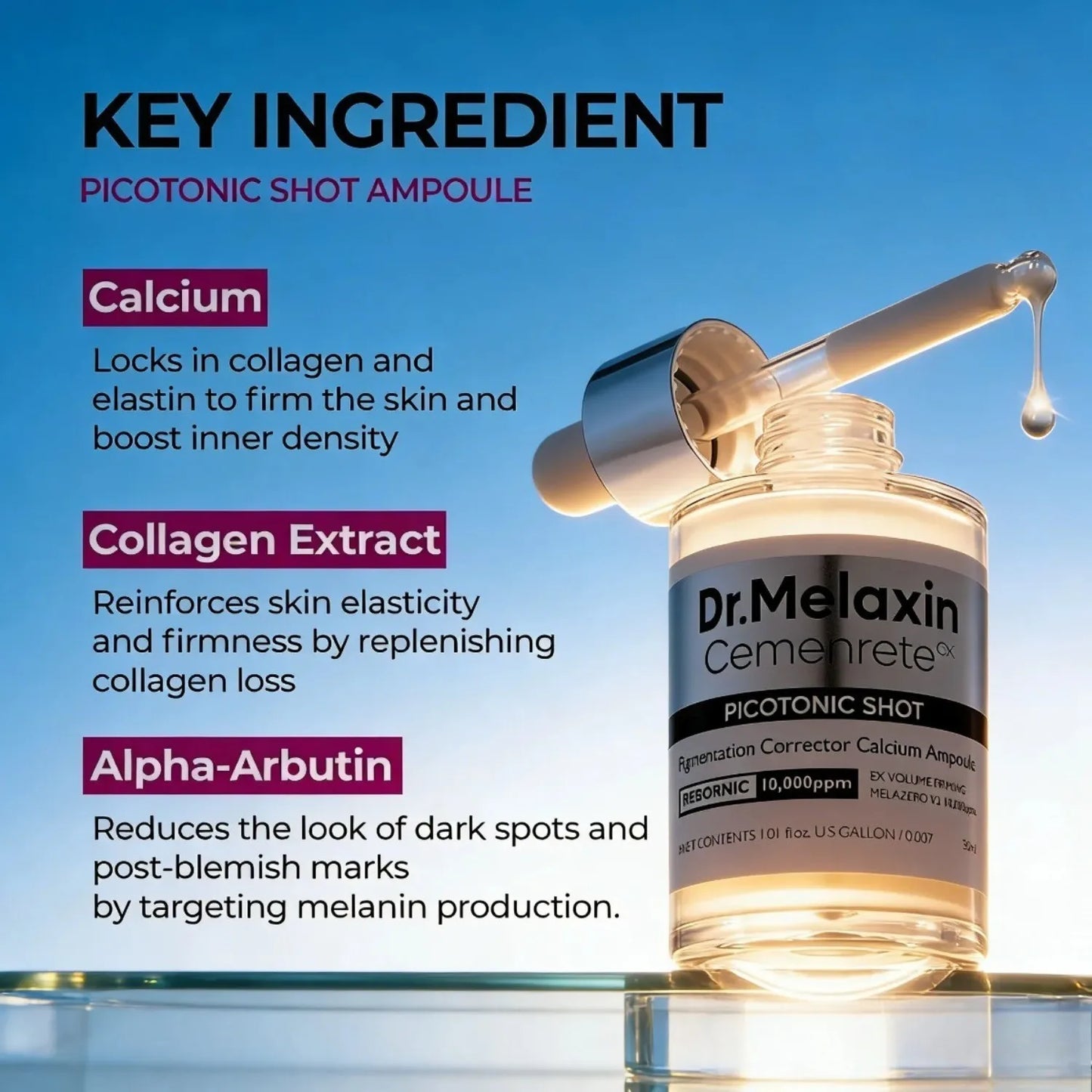 Dr. Melaxin-lift Duo | Korean facial Collagen Firming serum plumping skin & tightening refines skin repair density |  Pink Spicule Serum