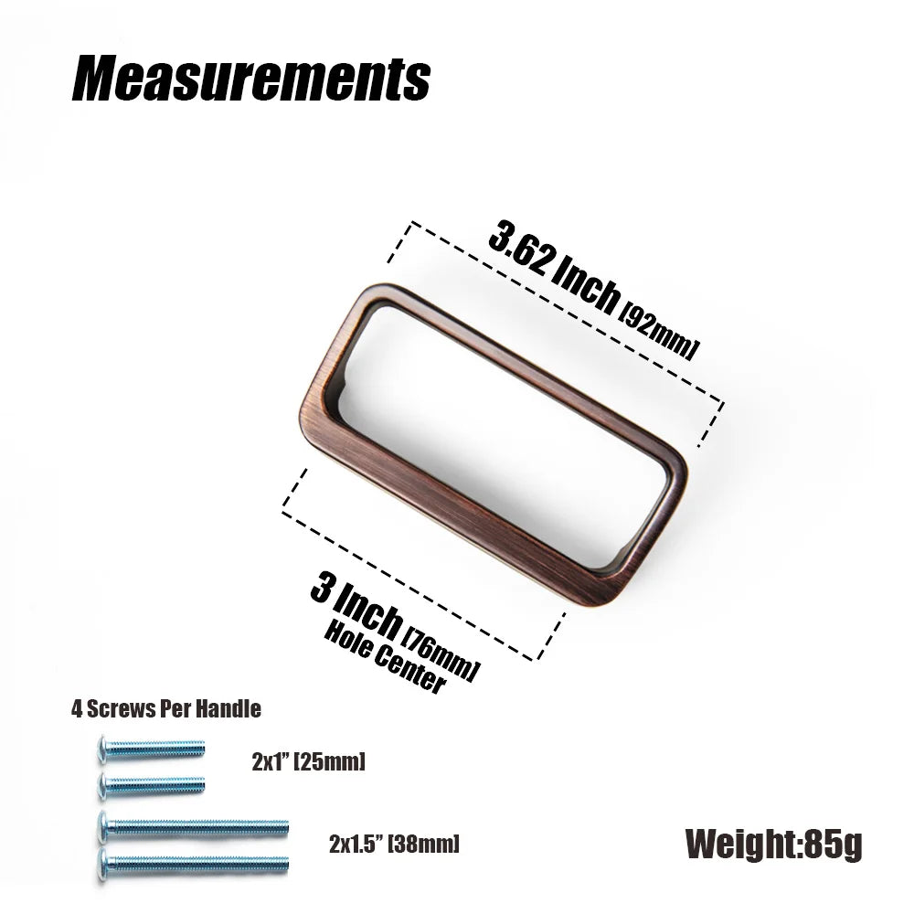 Goo-Ki Brushed Brass Cabinet Handle Antique Three-dimensional Finger Pulls Wardrobe Drawer Long Handle Nickel Drawer Pulls