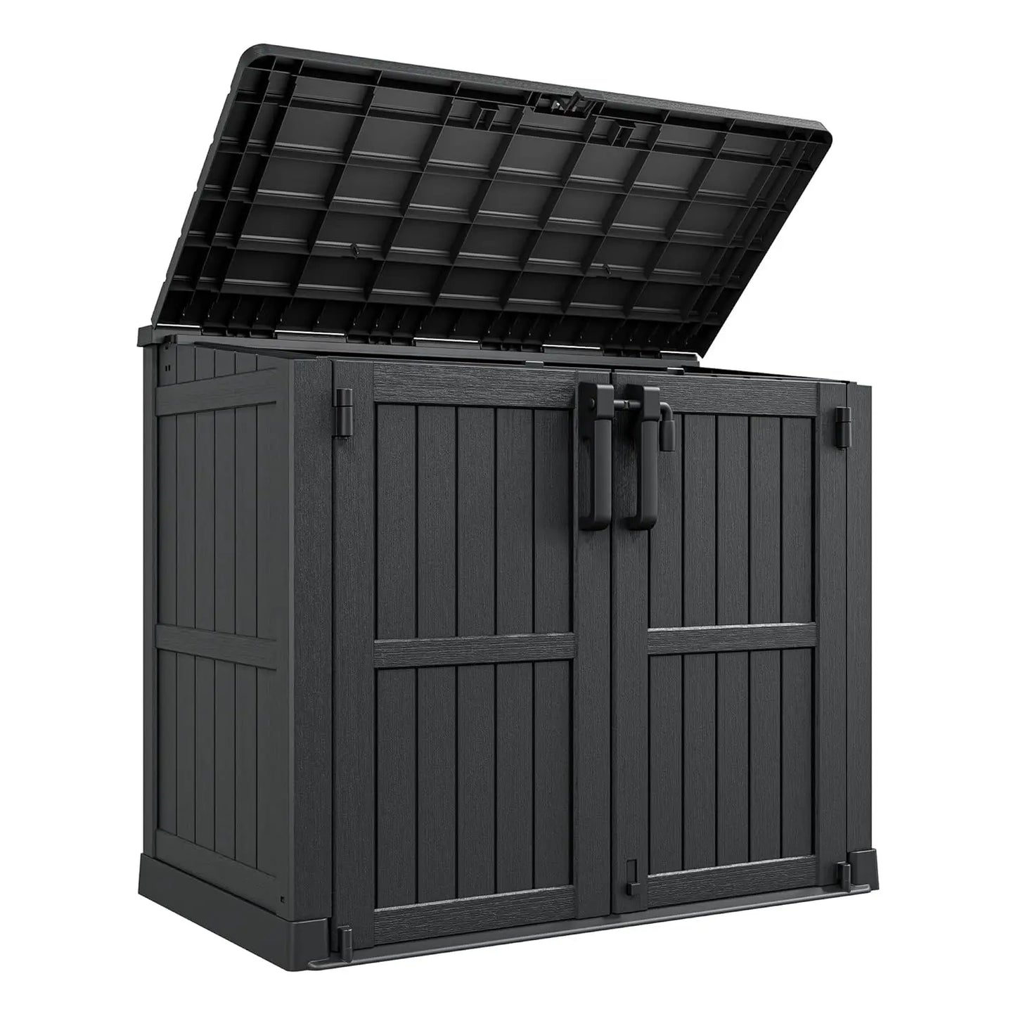 36 Cu Ft Lockable Waterproof Resin Outdoor Storage Cabinet Shed for Backyard Patio, Customized