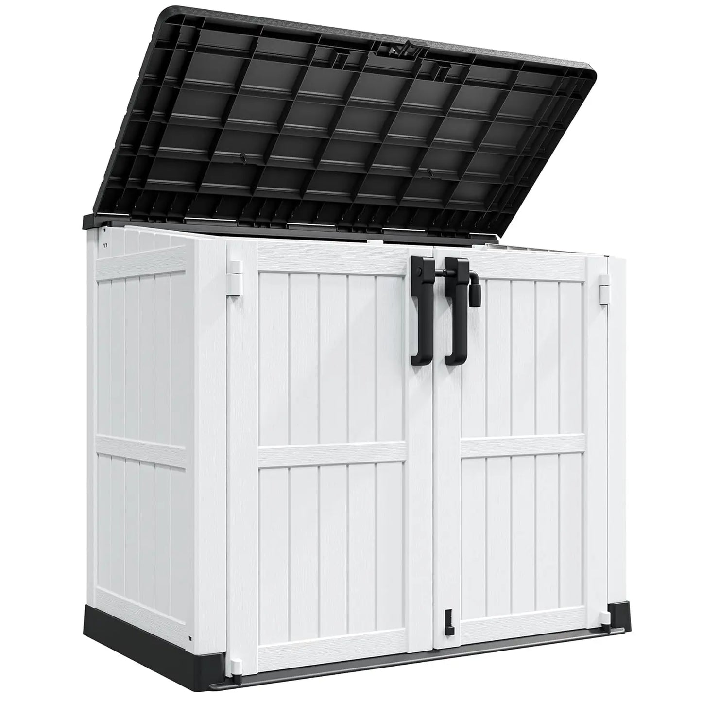 36 Cu Ft Lockable Waterproof Resin Outdoor Storage Cabinet Shed for Backyard Patio, Customized
