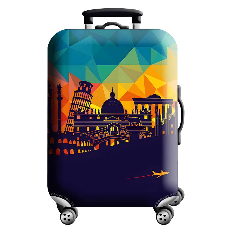 Luggage Cover Stretch Fabric Suitcase Protector Baggage Dust Case Cover Suitable for18-32 Inch Suitcase Case Travel Organizer