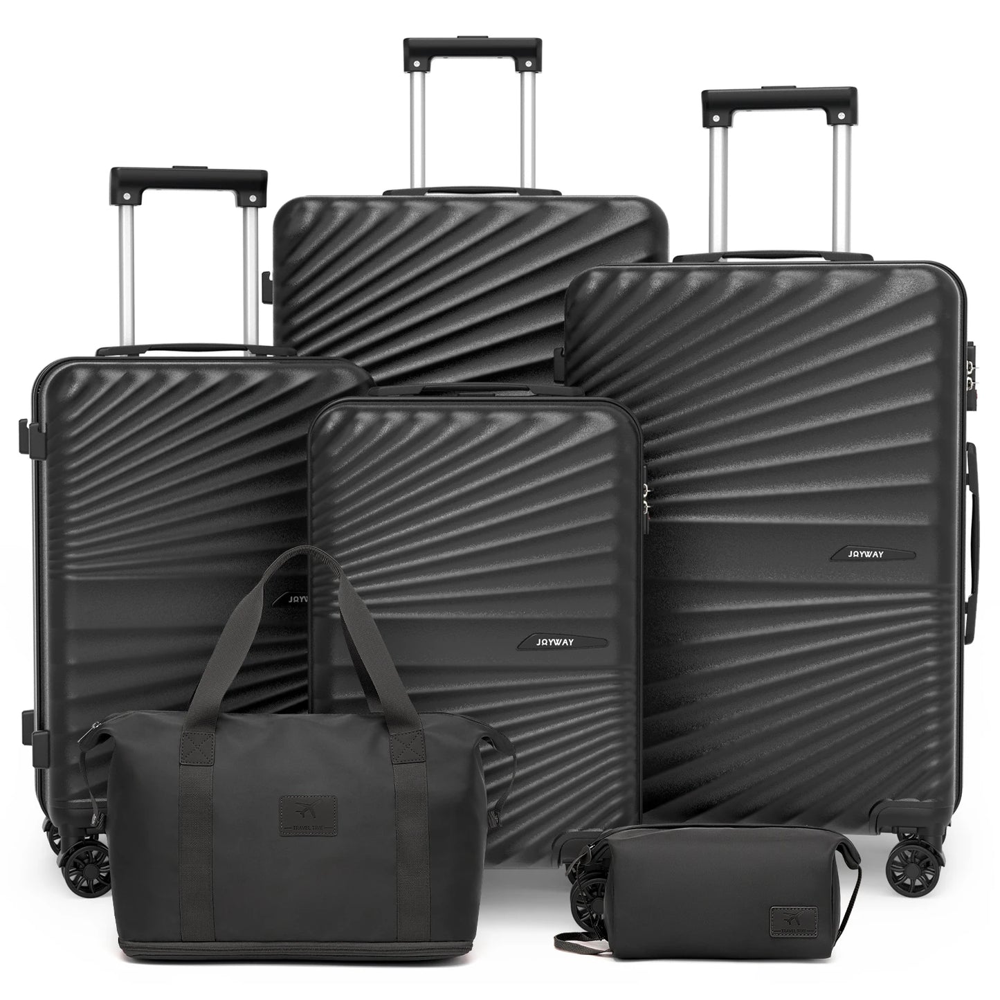 Joyway 6-Piece Travel Luggage Set, Lightweight Durable Suitcase, TSA Lock, Spinner Wheels