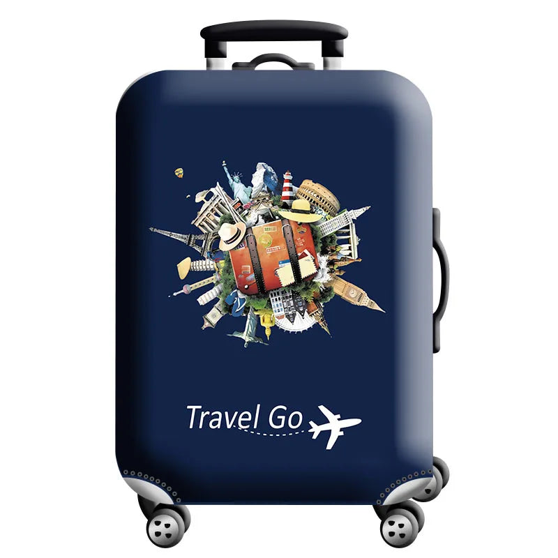 Luggage Cover Stretch Fabric Suitcase Protector Baggage Dust Case Cover Suitable for18-32 Inch Suitcase Case Travel Organizer