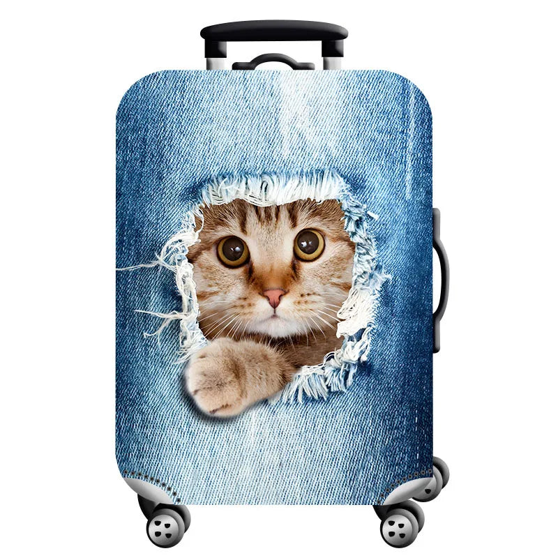Luggage Cover Stretch Fabric Suitcase Protector Baggage Dust Case Cover Suitable for18-32 Inch Suitcase Case Travel Organizer
