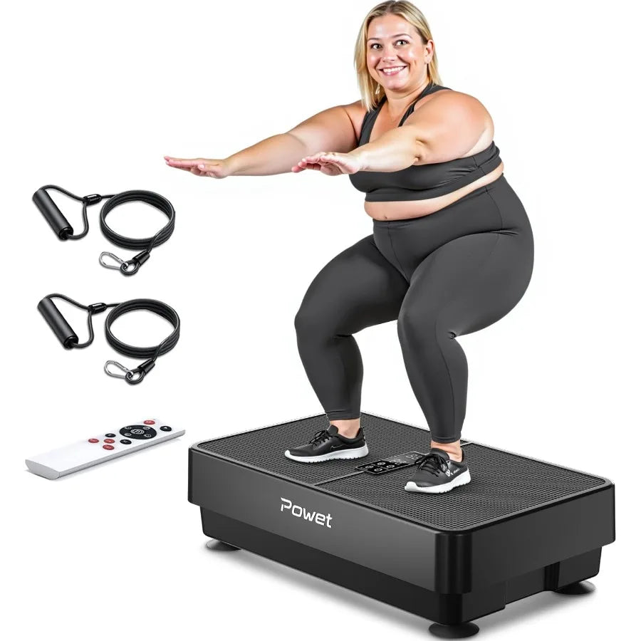 Vibration Plate Exercise Machine 99 Speed Levels with 5 Setting Modes 400LBS Whole Body Workout Waver Vibration Plate for Lymph