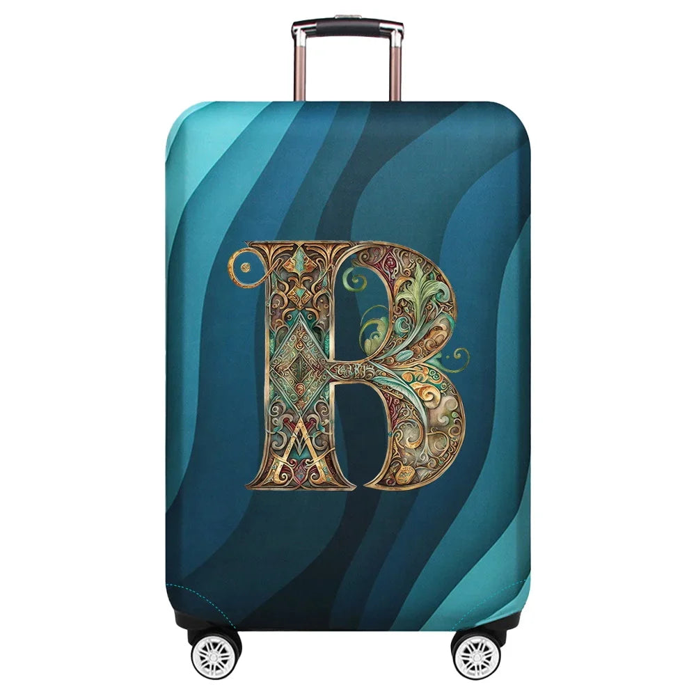 Luggage Covers 18-32inch Protector Travel Luggage Suitcase Protective Cover Stretch Dust Covers Print Graphic Letter Series