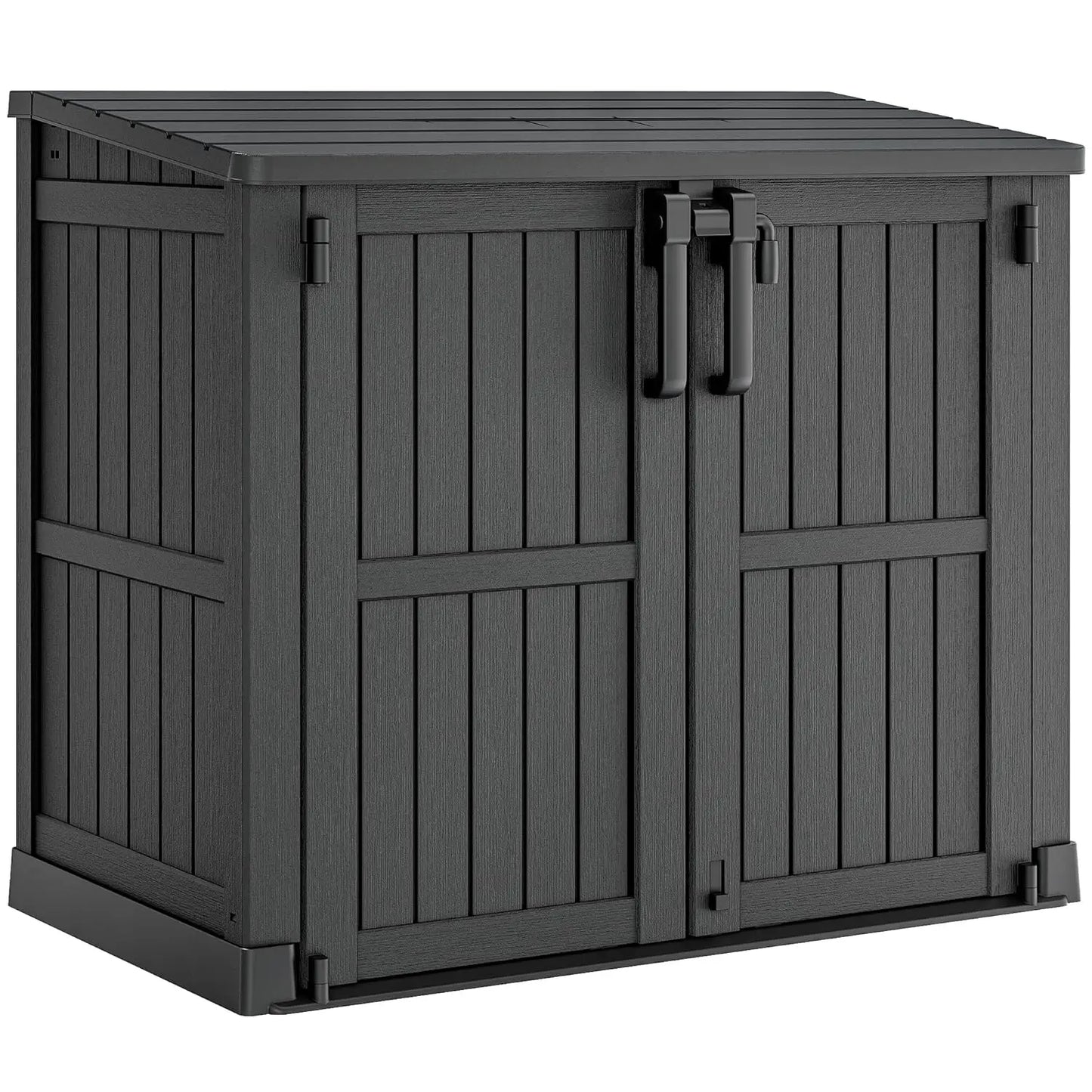 36 Cu Ft Lockable Waterproof Resin Outdoor Storage Cabinet Shed for Backyard Patio, Customized
