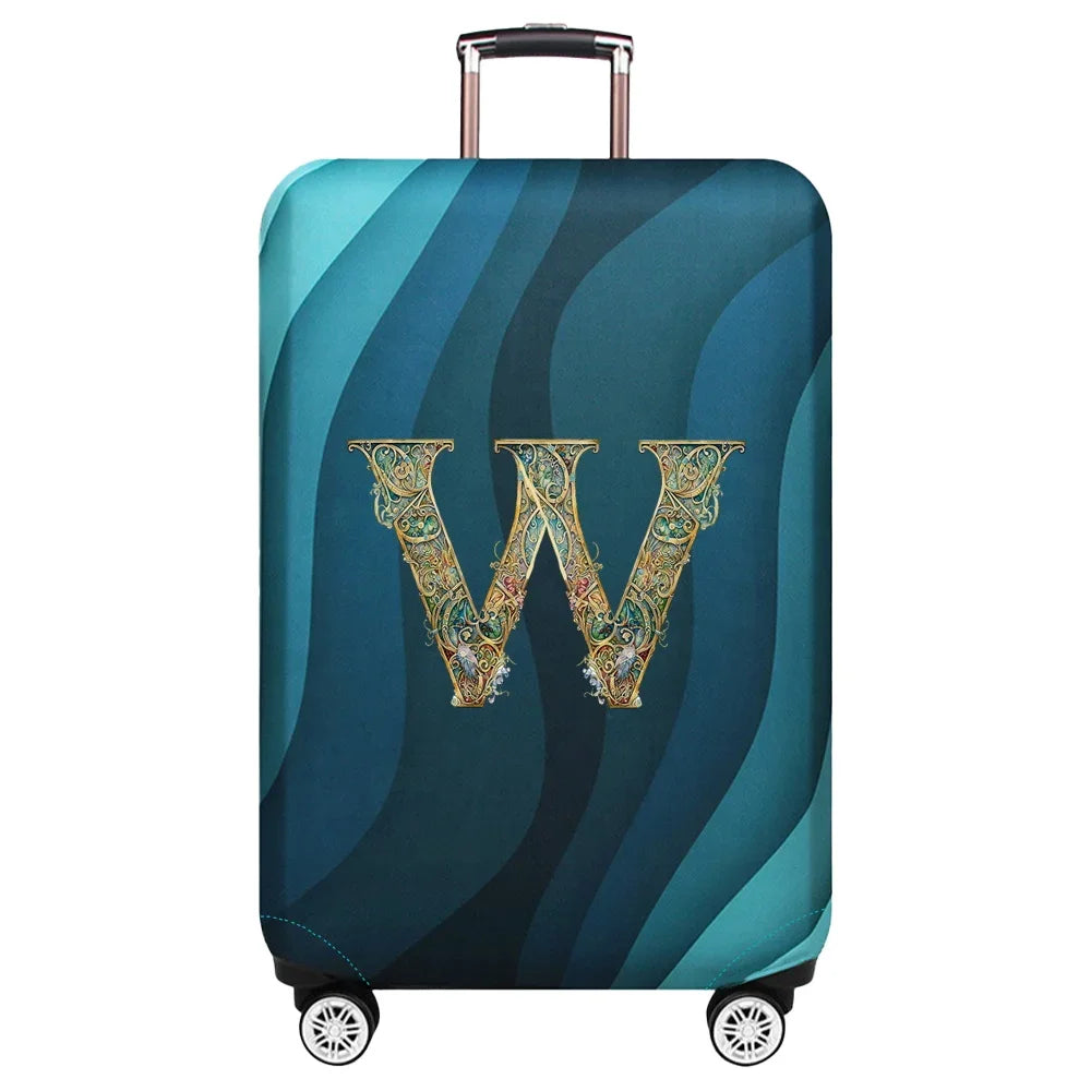 Luggage Covers 18-32inch Protector Travel Luggage Suitcase Protective Cover Stretch Dust Covers Print Graphic Letter Series