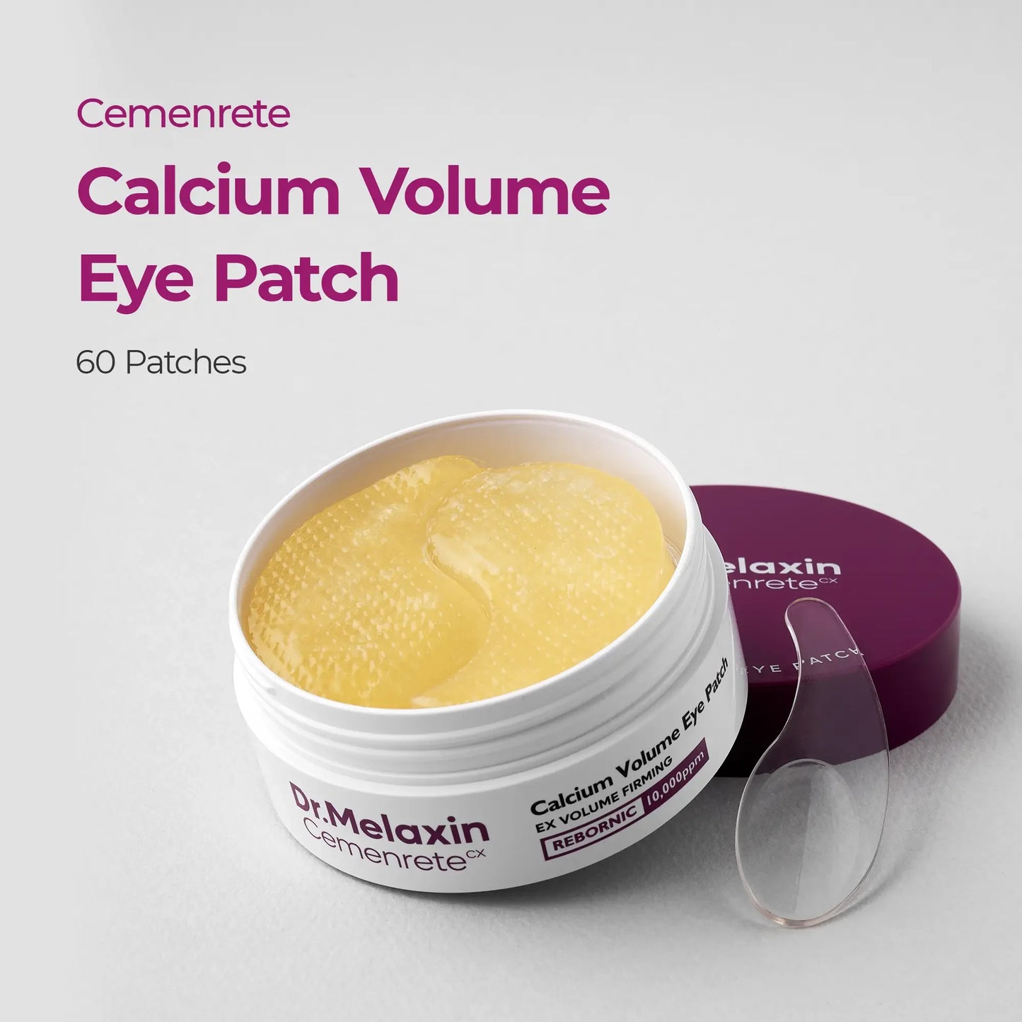 Calcium Volume Eye Patch 60ea - Anti-aging, Drooping Eyelid, Puffiness | Korean Cosmetics, Firming & Moisture Mask Under Eye