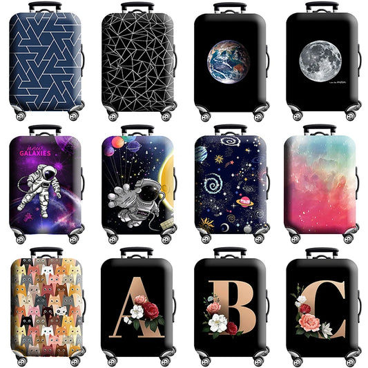 Luggage Cover Stretch Fabric Suitcase Protector Baggage Dust Case Cover Suitable for18-32 Inch Suitcase Case Travel Organizer