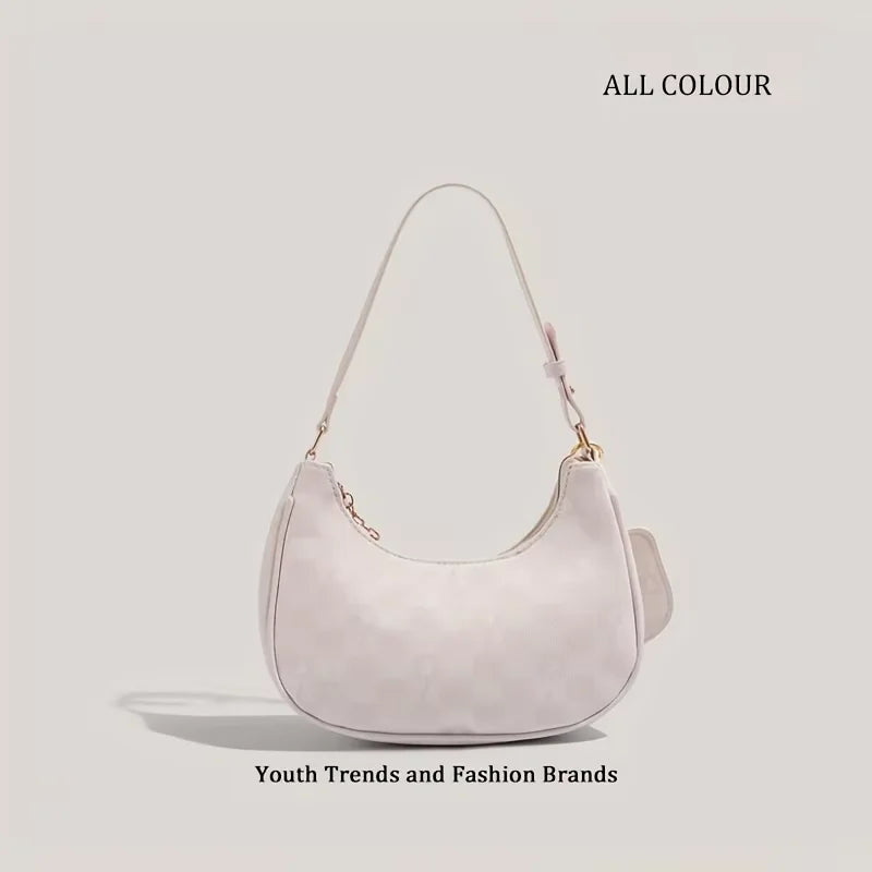 Sanrio 2026 New Sanrio Pink Cute Hello Kitty Armpit Bag, Cartoon Girl Fashion Versatile Shoulder Bag Handbag