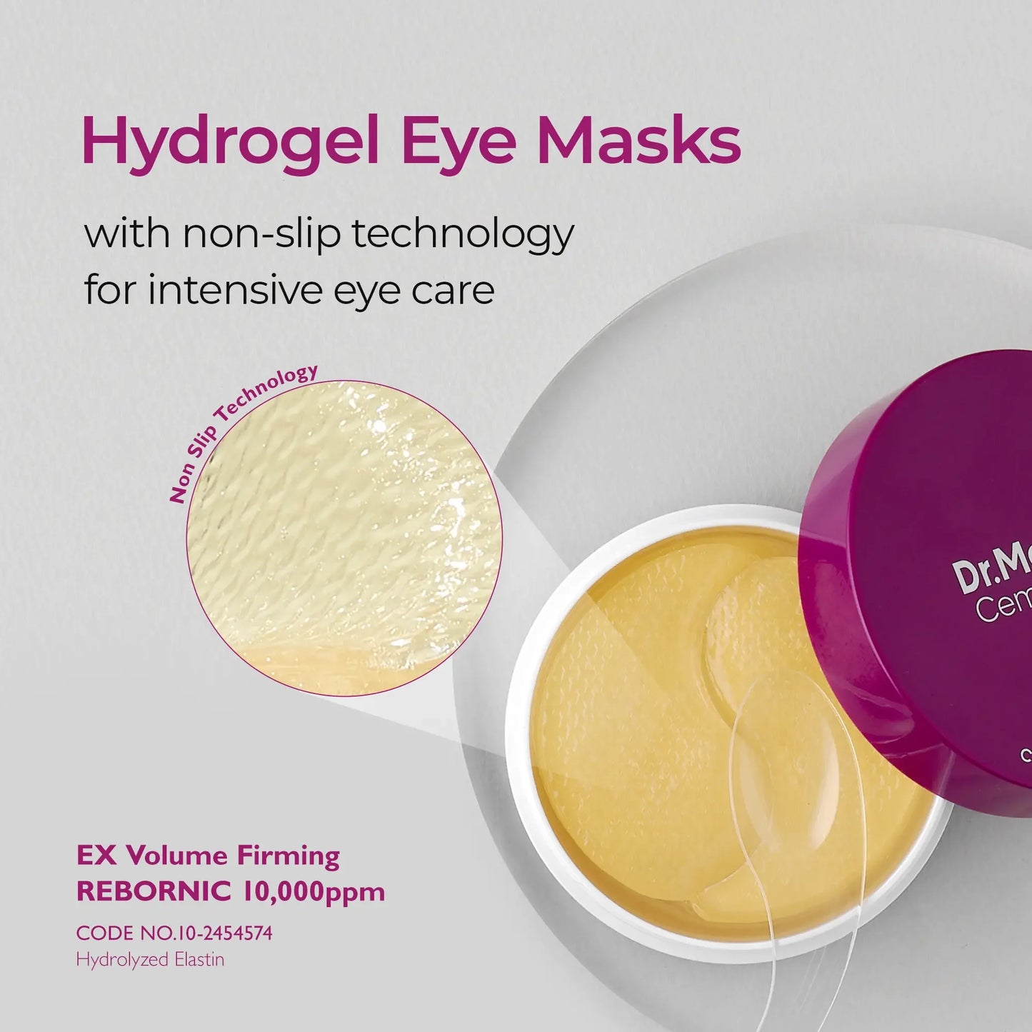Dr. Melaxin: Calcium Volume Eye Patch 60ea - Anti-aging, Drooping Eyelid, Puffiness | Korean Cosmetics, Firming & Moisture Mask Under Eye