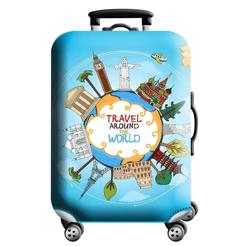 Luggage Cover Stretch Fabric Suitcase Protector Baggage Dust Case Cover Suitable for18-32 Inch Suitcase Case Travel Organizer