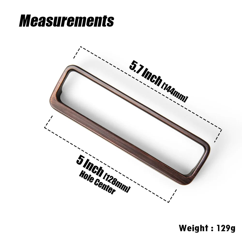 Goo-Ki Brushed Brass Cabinet Handle Antique Three-dimensional Finger Pulls Wardrobe Drawer Long Handle Nickel Drawer Pulls