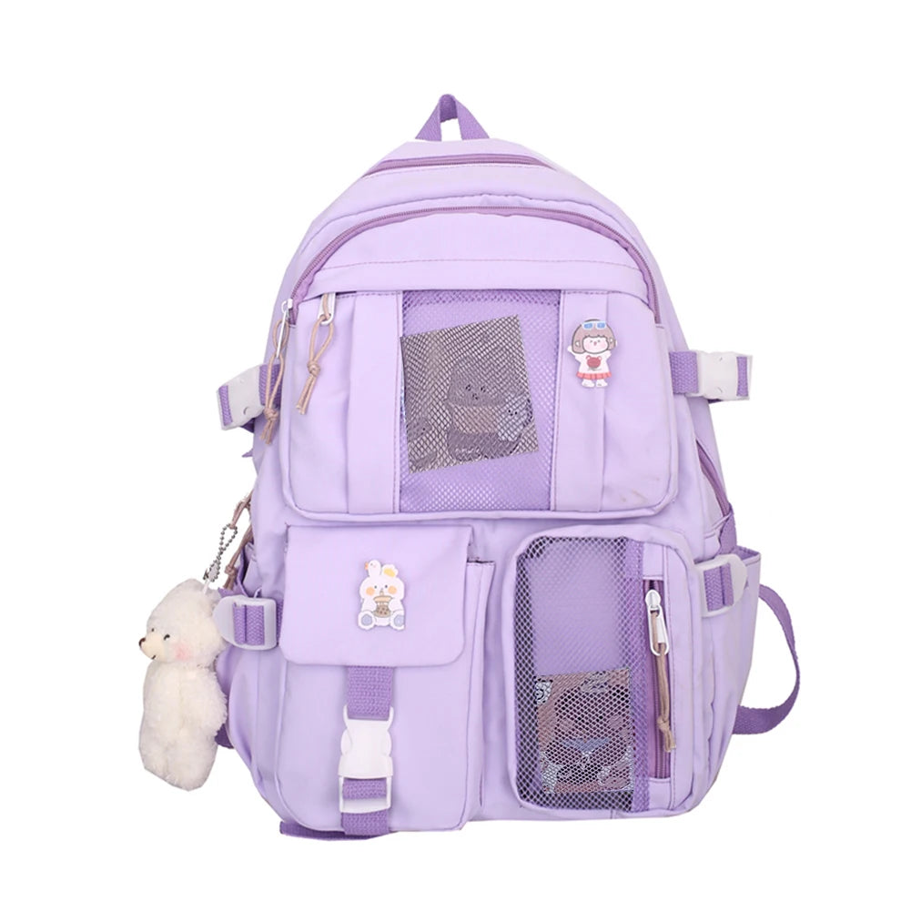 School Backpack Lightweight Rucksack Travel Daypack College Bookbag Large Capacity Student Bookbag with Multi Pockets for Gift